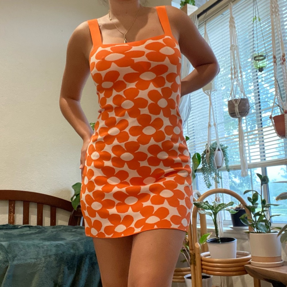 Zara floral printed dress